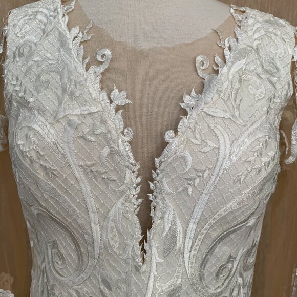 Jana Anna Couture white lace bustier / corseted top - Picture 8 of 11